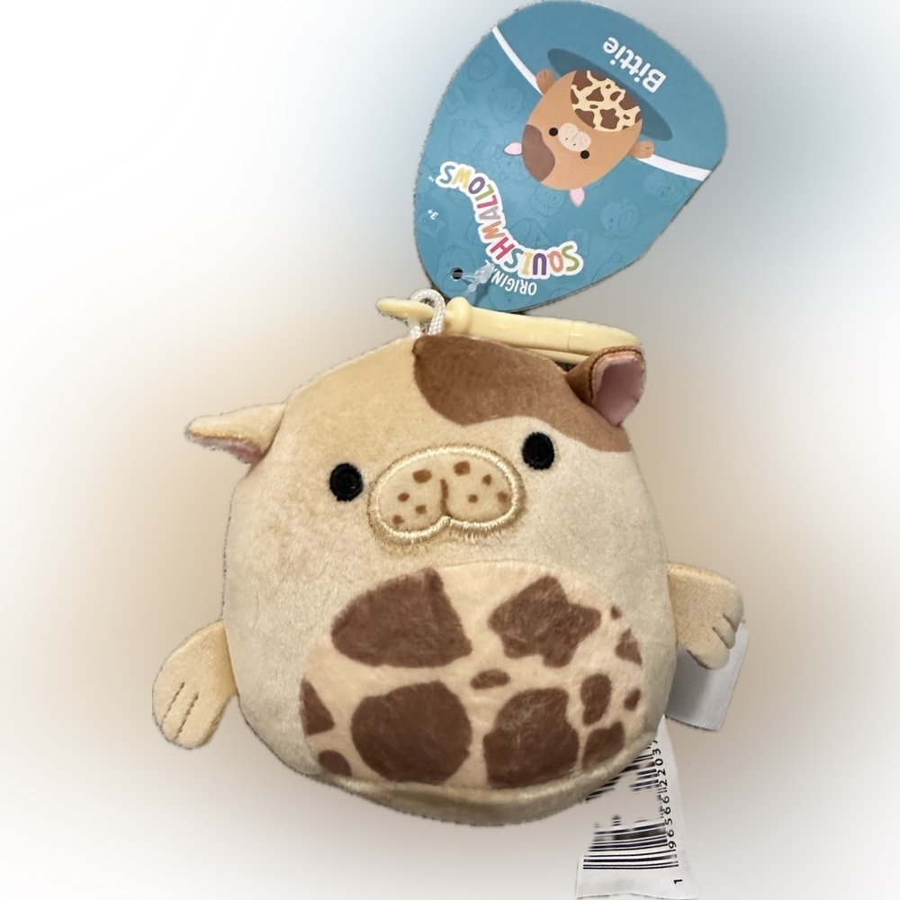 Nwt Squishmallow Bittie Sea Cow Clip 3"